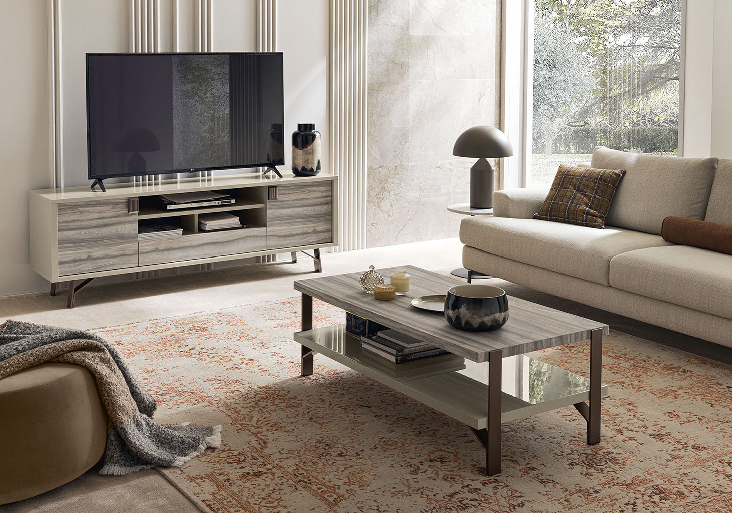 A contemporary Italian living room — filler image